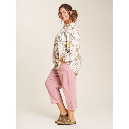 Gozzip Woman Clara Loose capri pants Loose Pant Dusty Rose