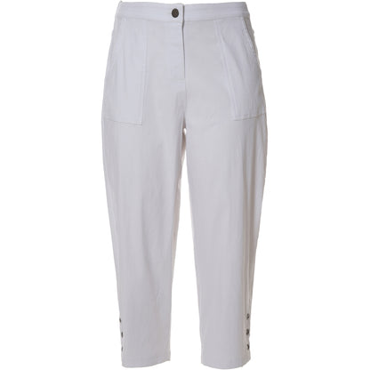 Gozzip Woman Clara Loose capri pants Loose Pant White