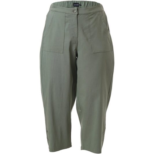 Gozzip Woman Clara Loose capri pants - MORE COLOURS Loose Pant 84 Green