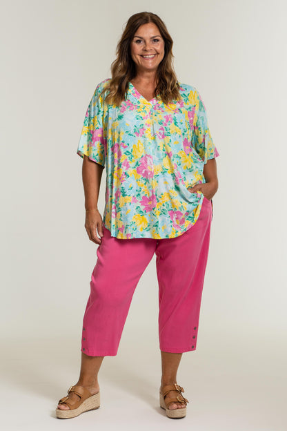 Gozzip Woman Clara Loose capri pants - MORE COLOURS Loose Pant Candy