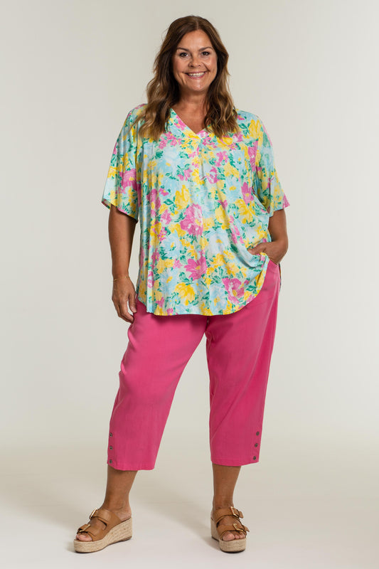 Gozzip Woman Clara Loose capri pants - MORE COLOURS Loose Pant Candy