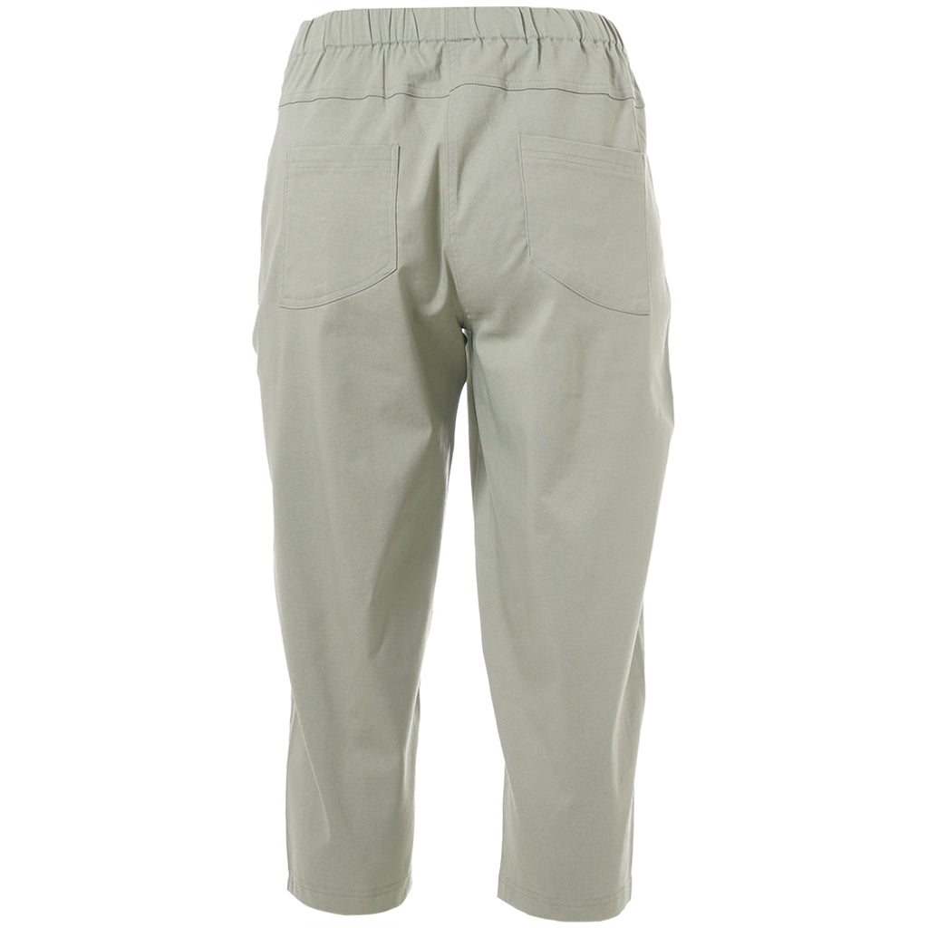 Gozzip Woman Clara Loose capri pants - MORE COLOURS Loose Pant Green haze