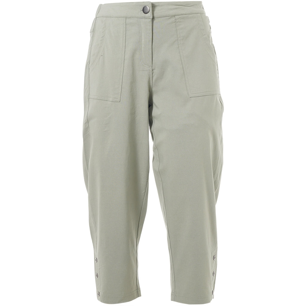 Gozzip Woman Clara Loose capri pants - MORE COLOURS Loose Pant Green haze