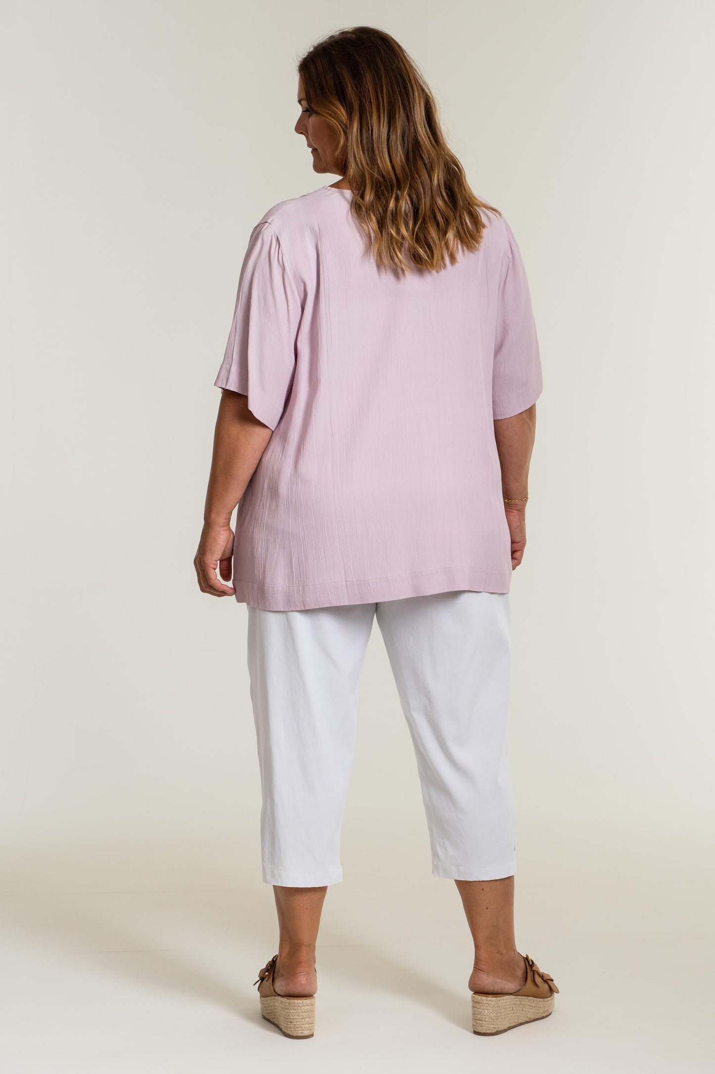 Gozzip Woman Clara Loose capri pants - MORE COLOURS Loose Pant White