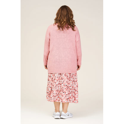 Gozzip Woman Ea Shirt Dress Shirt Dress Dusty Rose printed