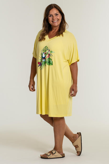 Gozzip Woman Ellen Tunic with print - MORE COLOURS Tunic Lemon