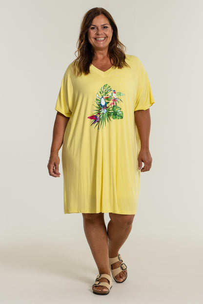 Gozzip Woman Ellen Tunic with print - MORE COLOURS Tunic Lemon