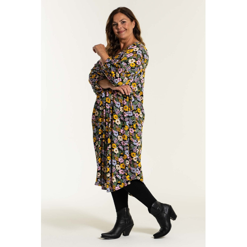 Gozzip Woman Else Dress - MORE COLOURS Dress Black with print