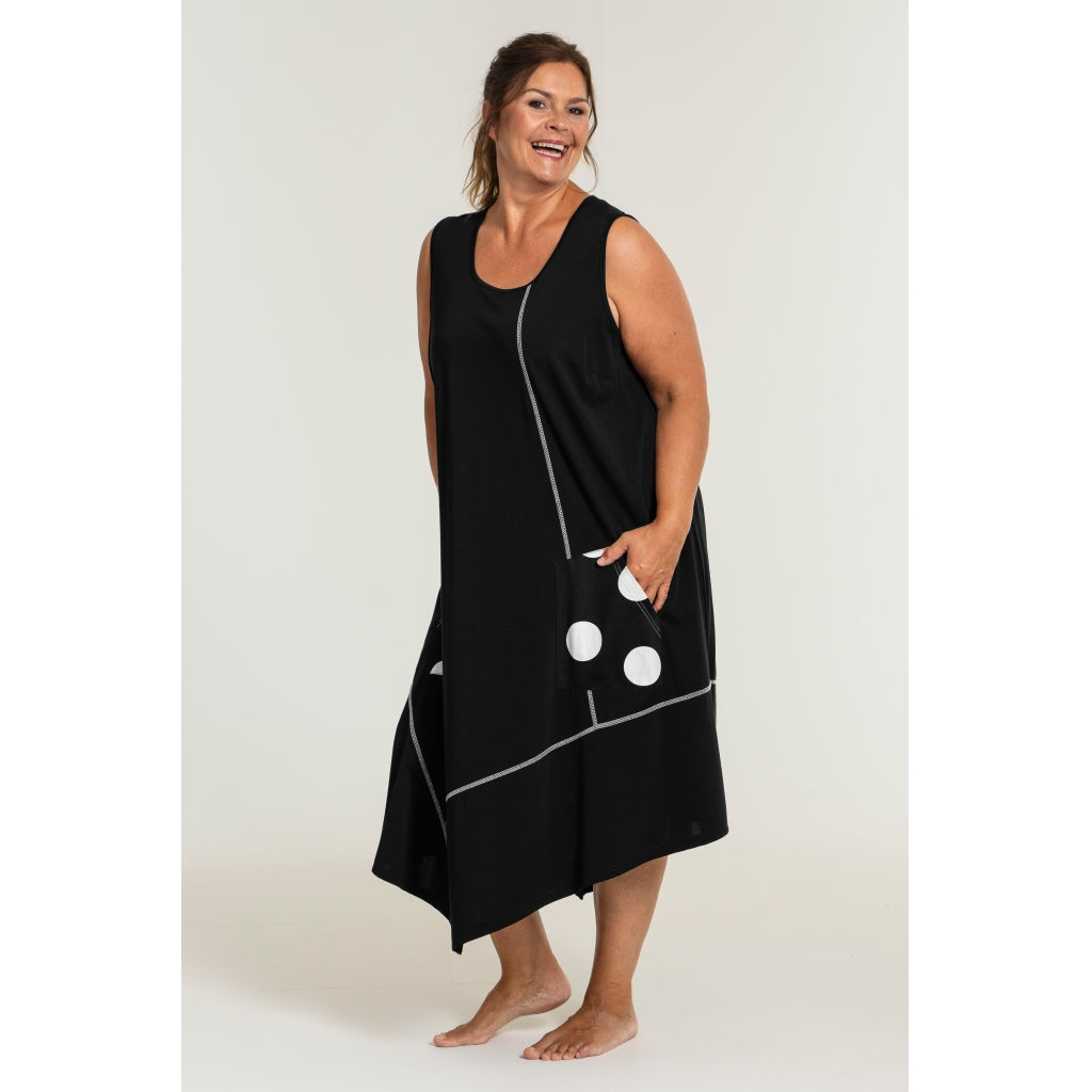 Gozzip Woman Feline A-shape dress - MORE COLOURS Dress Black/White