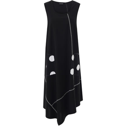 Gozzip Woman Feline A-shape dress - MORE COLOURS Dress Black/White