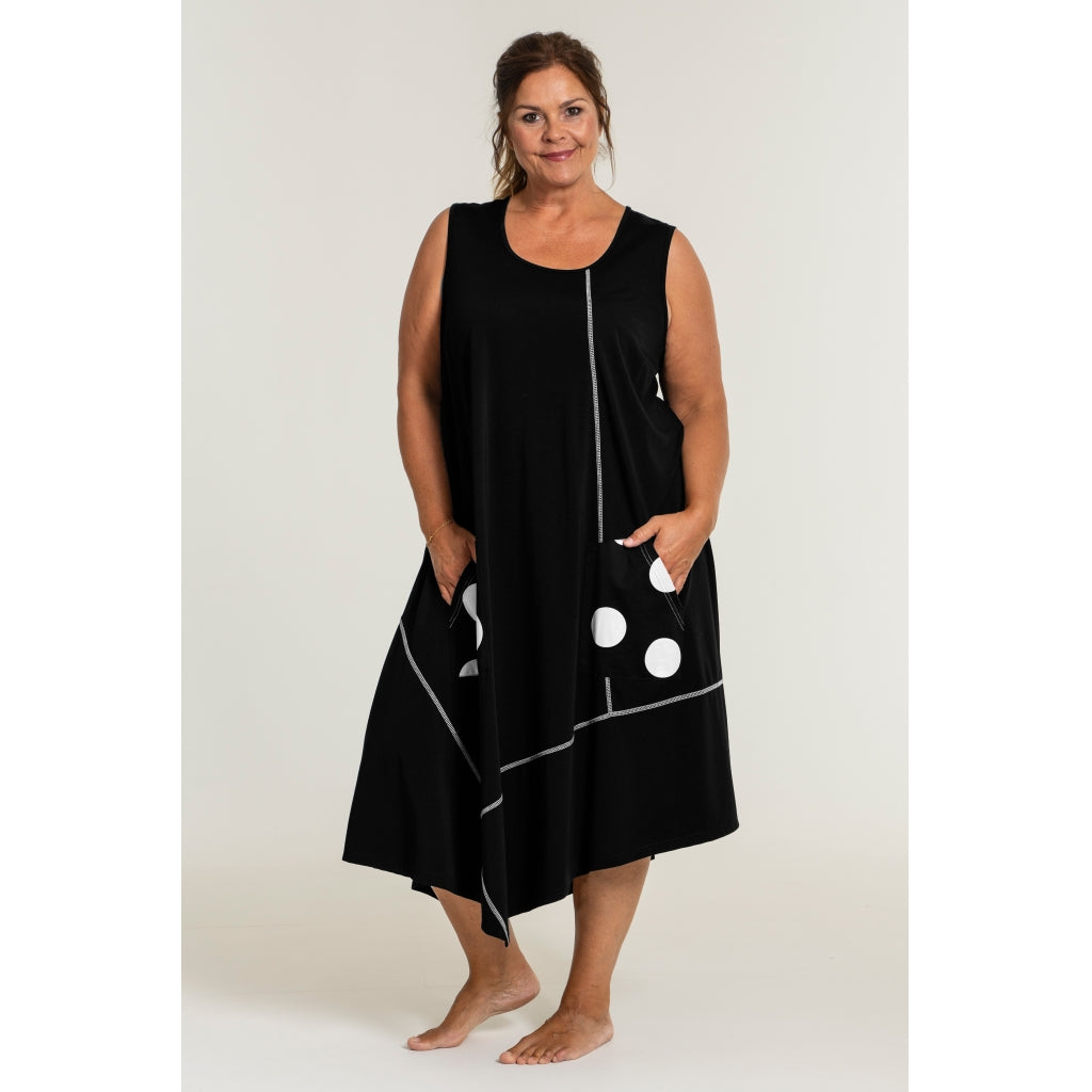 Gozzip Woman Feline A-shape dress - MORE COLOURS Dress Black/White