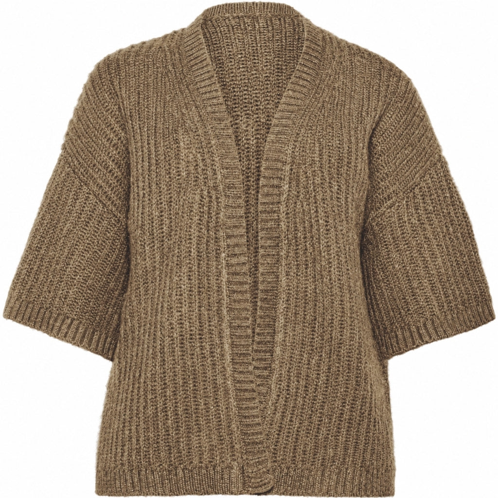 Gozzip Woman GAida Knit Cardigan Cardigan Brown