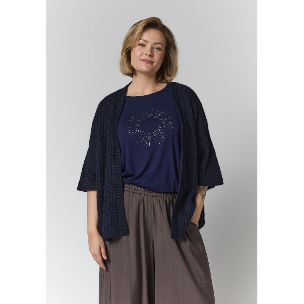 Gozzip Woman GAida Knit Cardigan Cardigan Navy