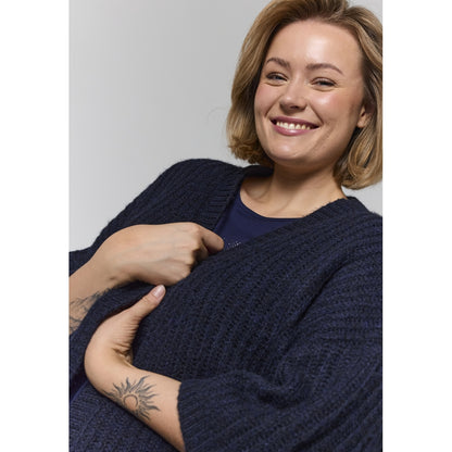 Gozzip Woman GAida Knit Cardigan Cardigan Navy