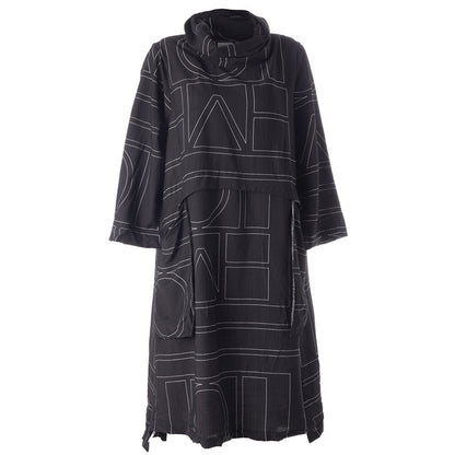Gozzip Woman GAlara Dress Dress Black with white