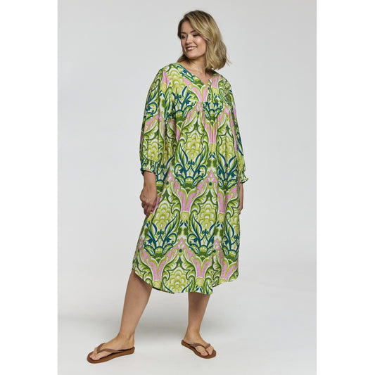 Gozzip Woman GAlice Dress Dress Green pink mix