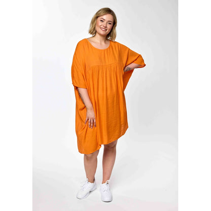 Gozzip Woman GAndrea Oversized Tunic Oversize Tunic Orange