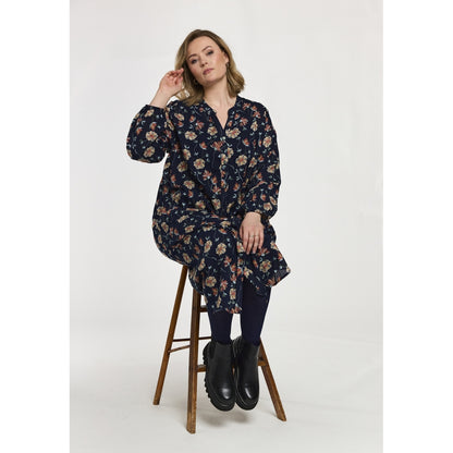 Gozzip Woman GAnja Dress Dress Navy Print