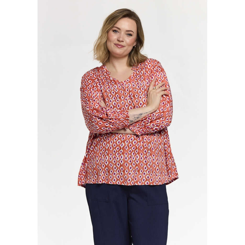 Gozzip Woman GAnnah Blouse Blouse Coral