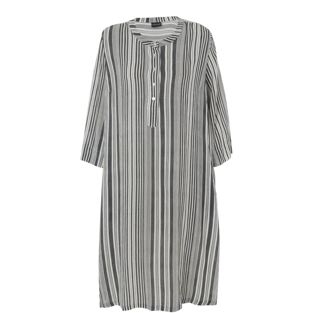 Gozzip Woman GAnnica Dress Dress Black Stripe