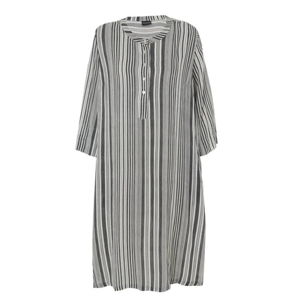 Gozzip Woman GAnnica Dress Dress Black Stripe