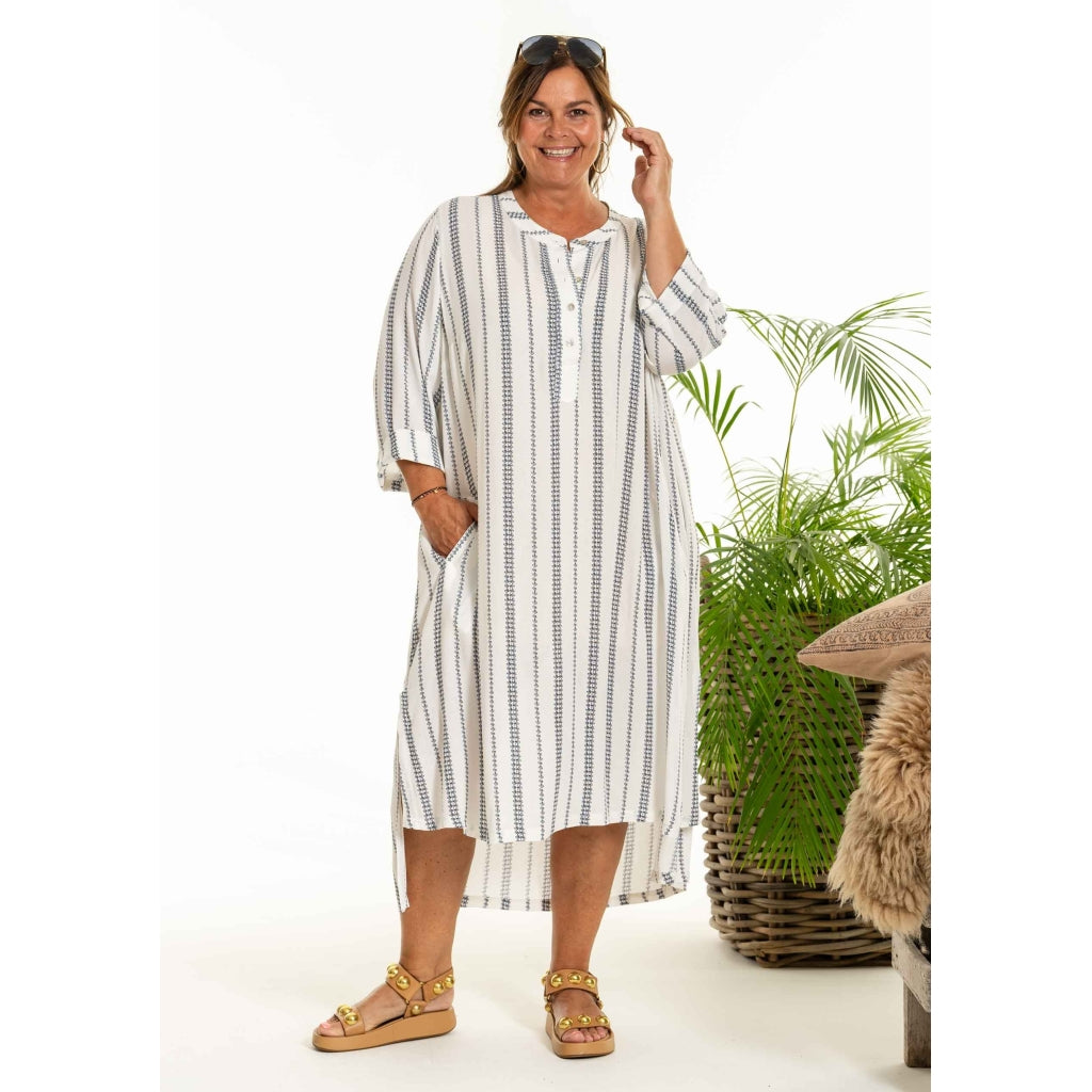 Gozzip Woman GAnnica Dress Dress White/Navy