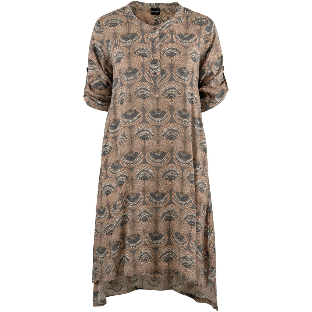 Gozzip Woman GAnnica Dress Dress Grey Print