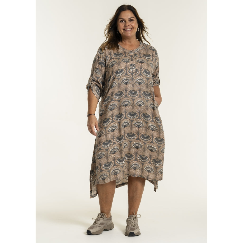 Gozzip Woman GAnnica Dress Dress Grey Print