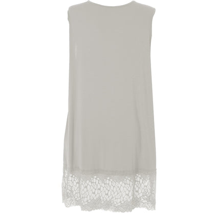 Gozzip Woman GAnny Top with lace Top Off-White