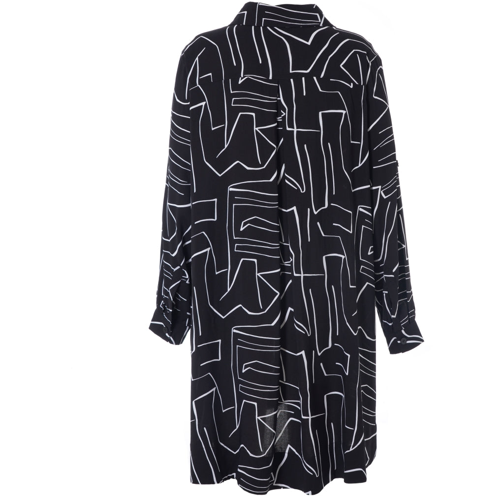 Gozzip Woman GArna Tunic Shirt Tunic Black/White