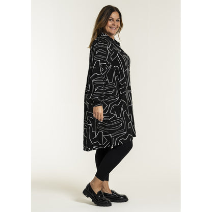 Gozzip Woman GArna Tunic Shirt Tunic Black/White