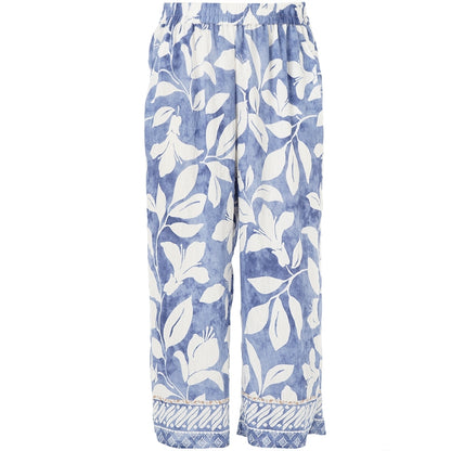 Gozzip Woman GAugusta Pants Pants Blue/Off-white board fabric