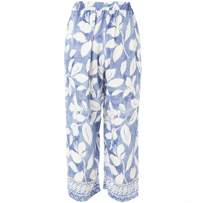 Gozzip Woman GAugusta Pants Pants Blue/Off-white board fabric
