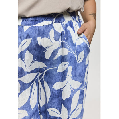 Gozzip Woman GAugusta Pants Pants Blue/Off-white board fabric