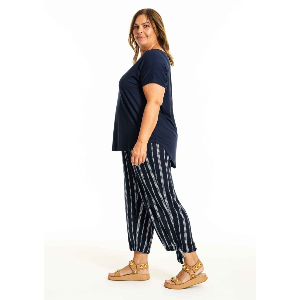 Gozzip Woman GAugusta Pants 7/8 7/8 Pant Navy/White