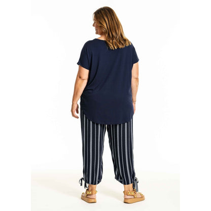 Gozzip Woman GAugusta Pants 7/8 7/8 Pant Navy/White