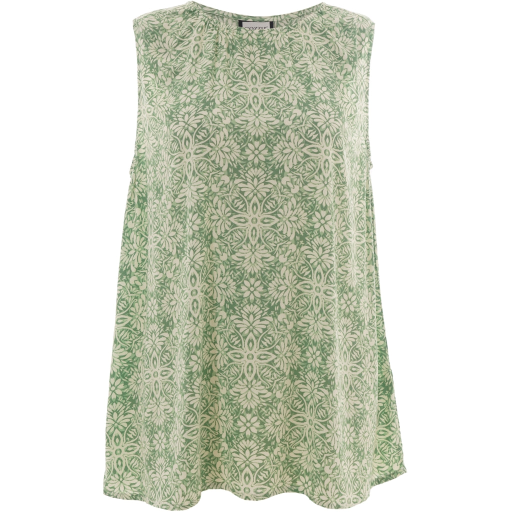 Gozzip Woman GBeata Top Top Green Print