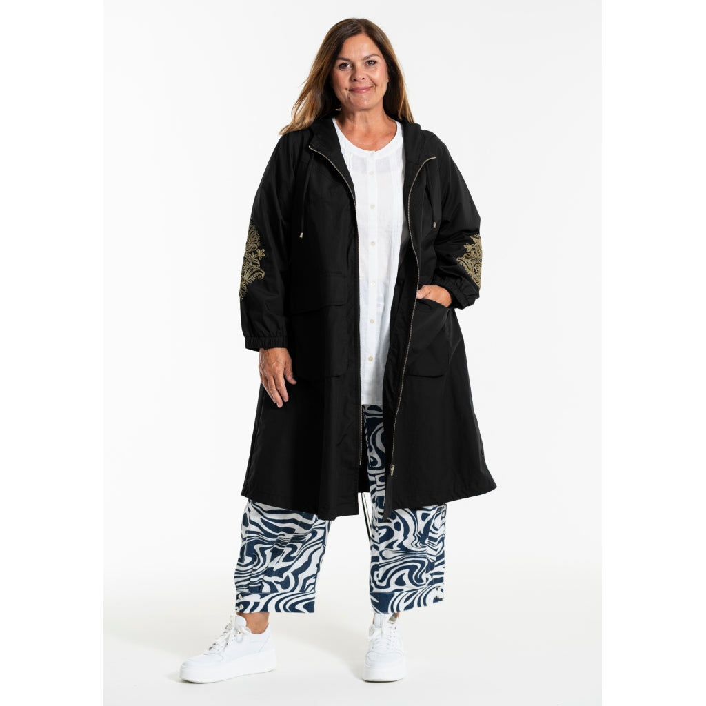 Gozzip Woman GBeate a-shaped coat Coat Black