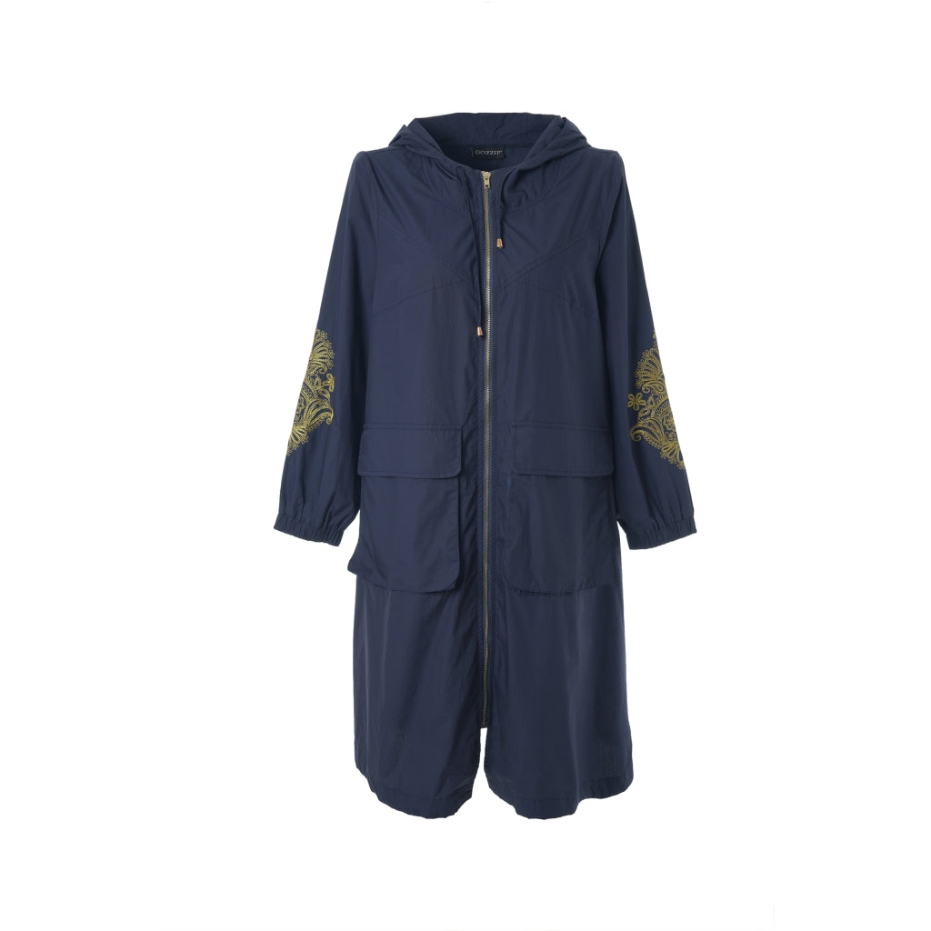 Gozzip Woman GBeate a-shaped coat Coat Navy