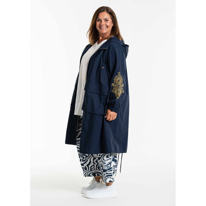 Gozzip Woman GBeate a-shaped coat Coat Navy