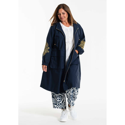 Gozzip Woman GBeate a-shaped coat Coat Navy