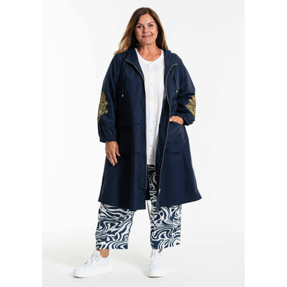 Gozzip Woman GBeate a-shaped coat Coat Navy
