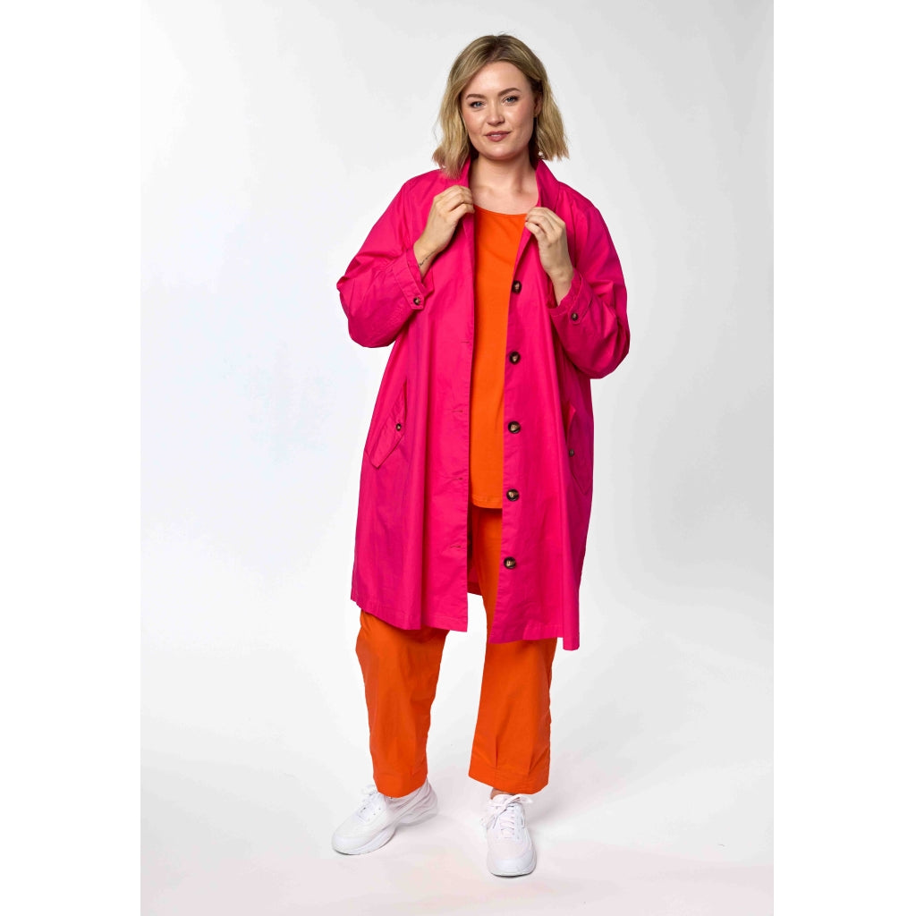 Gozzip Woman GBeatrice Trenchcoat Jacket Pink