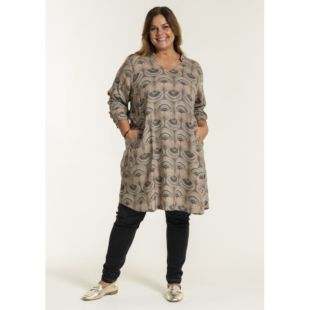 Gozzip Woman GBebbie Tunic Tunic Grey Print