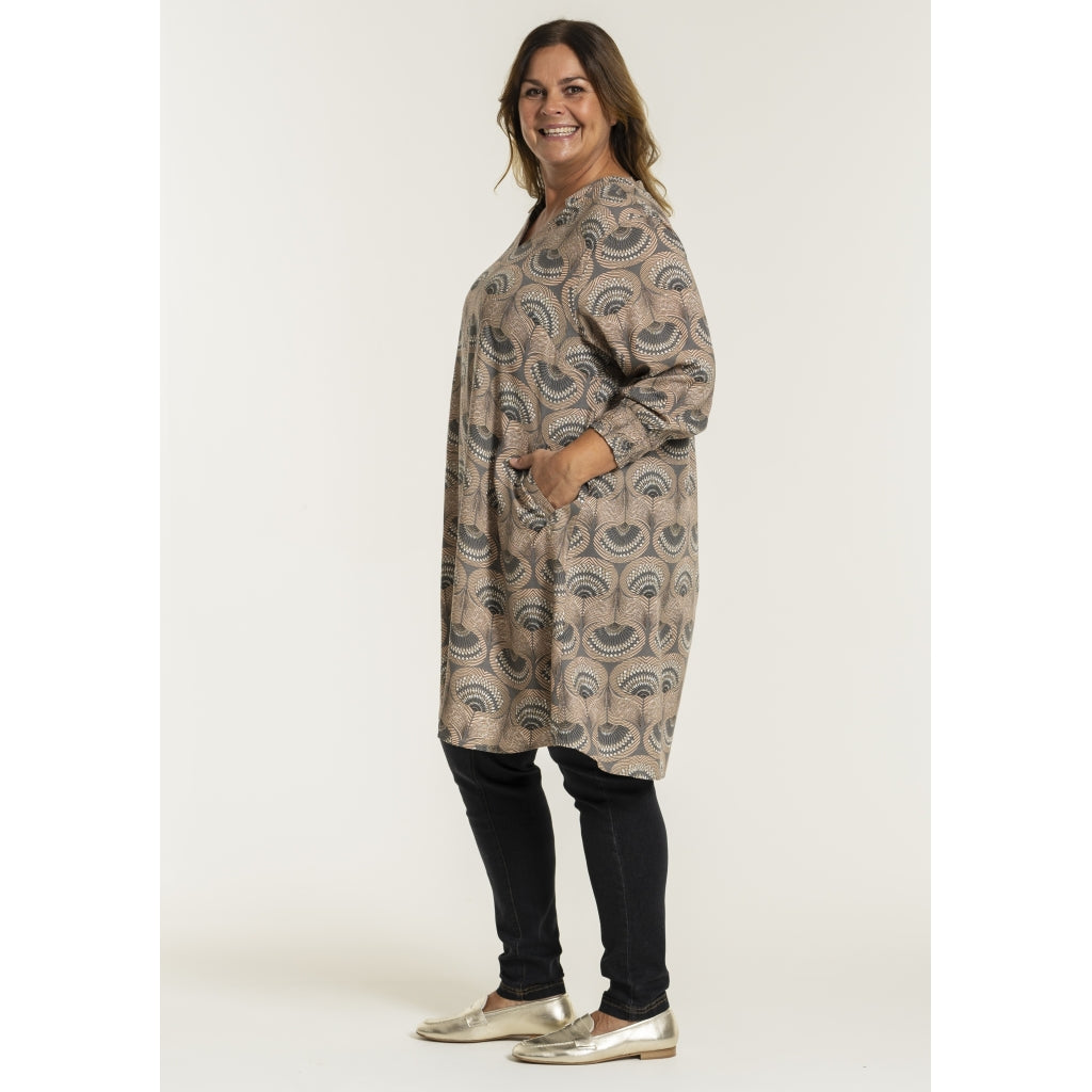 Gozzip Woman GBebbie Tunic Tunic Grey Print