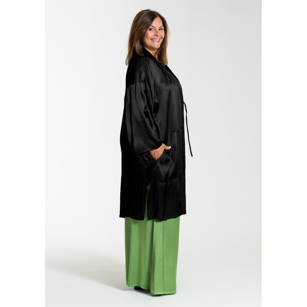 Gozzip Woman GBenedicta Long Cardigan Long Cardigan Black