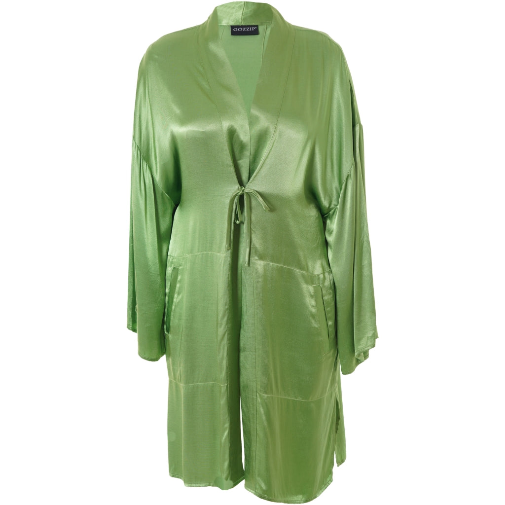 Gozzip Woman GBenedicta Long Cardigan Long Cardigan Green