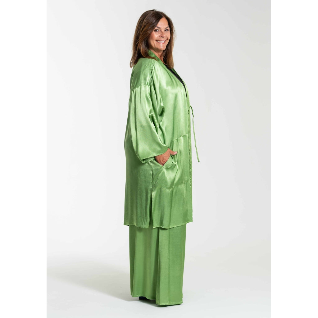 Gozzip Woman GBenedicta Long Cardigan Long Cardigan Green