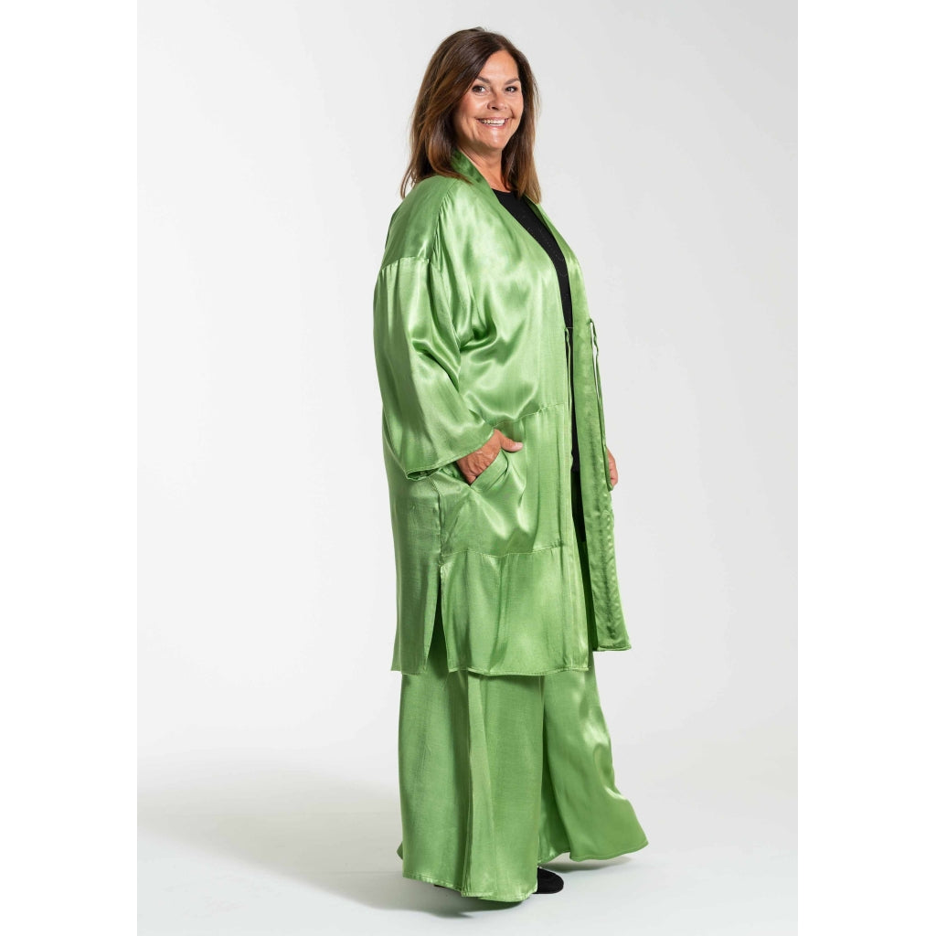 Gozzip Woman GBenedicta Long Cardigan Long Cardigan Green