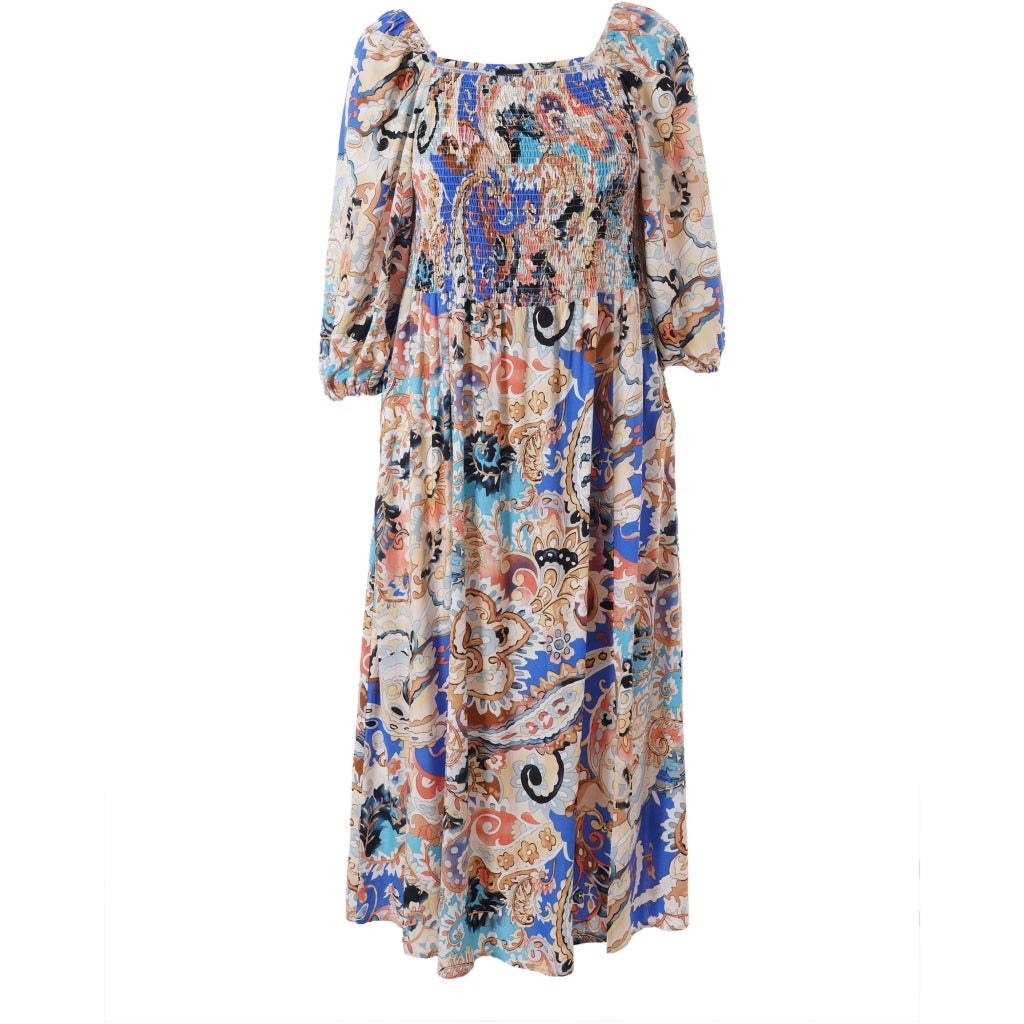 Gozzip Woman GBenja Smock Dress Dress Blue print